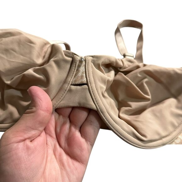 Olga No Side Effects Bra Style-GI3561A Size 40C Nude Animal Print Underwire - Picture 4 of 7